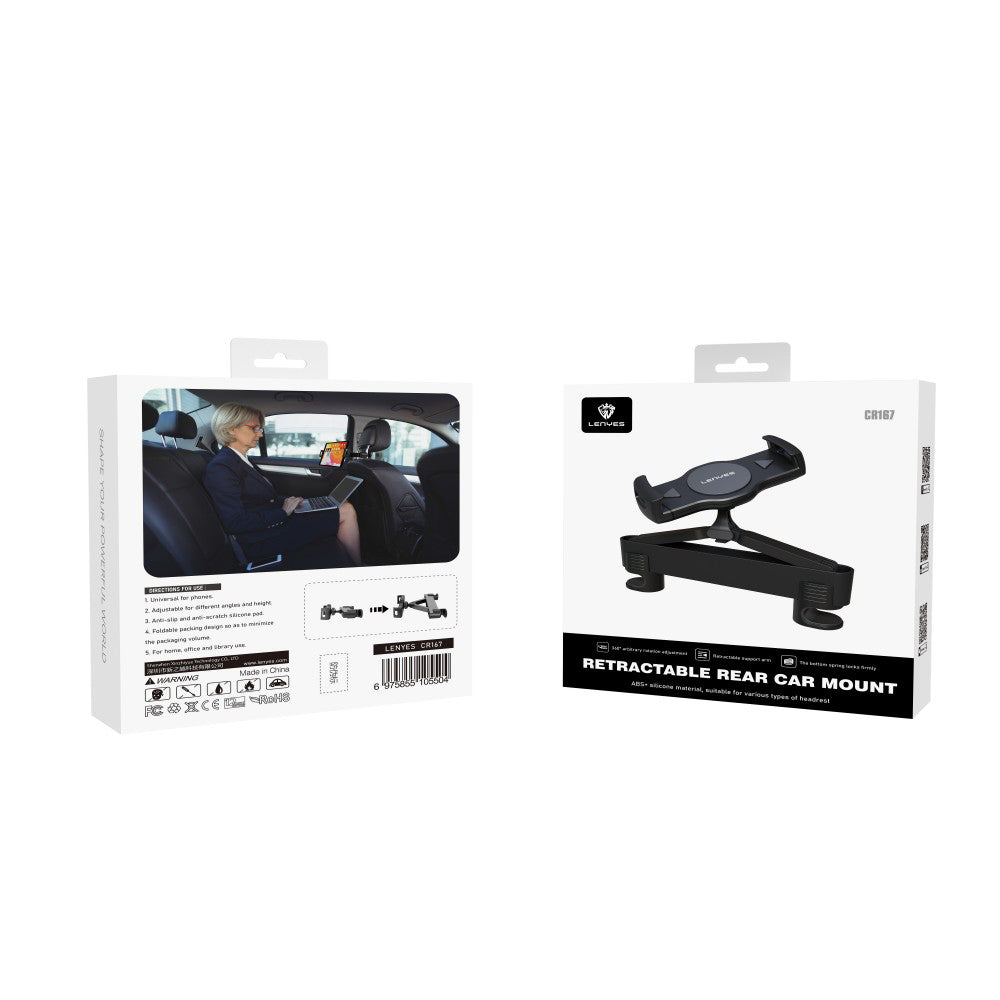 Lenyes CR167 360 Derece Dönebilen Sarsıntı Engelleyici Özellikli Arka Koltuk Araç Telefon Tutucu Lenyes CR167 360 Derece Dönebilen Sarsıntı Engelleyici Özellikli Arka Koltuk Araç Telefon Tutucu